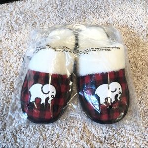 NEW Ivory Ella Plaid Slippers